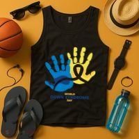 World Down Syndrome Day Handprint Awareness Tank Top thumb 4