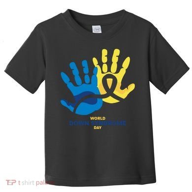 World Down Syndrome Day Handprint Awareness Toddler T-Shirt