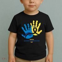 World Down Syndrome Day Handprint Awareness Toddler T-Shirt thumb 2