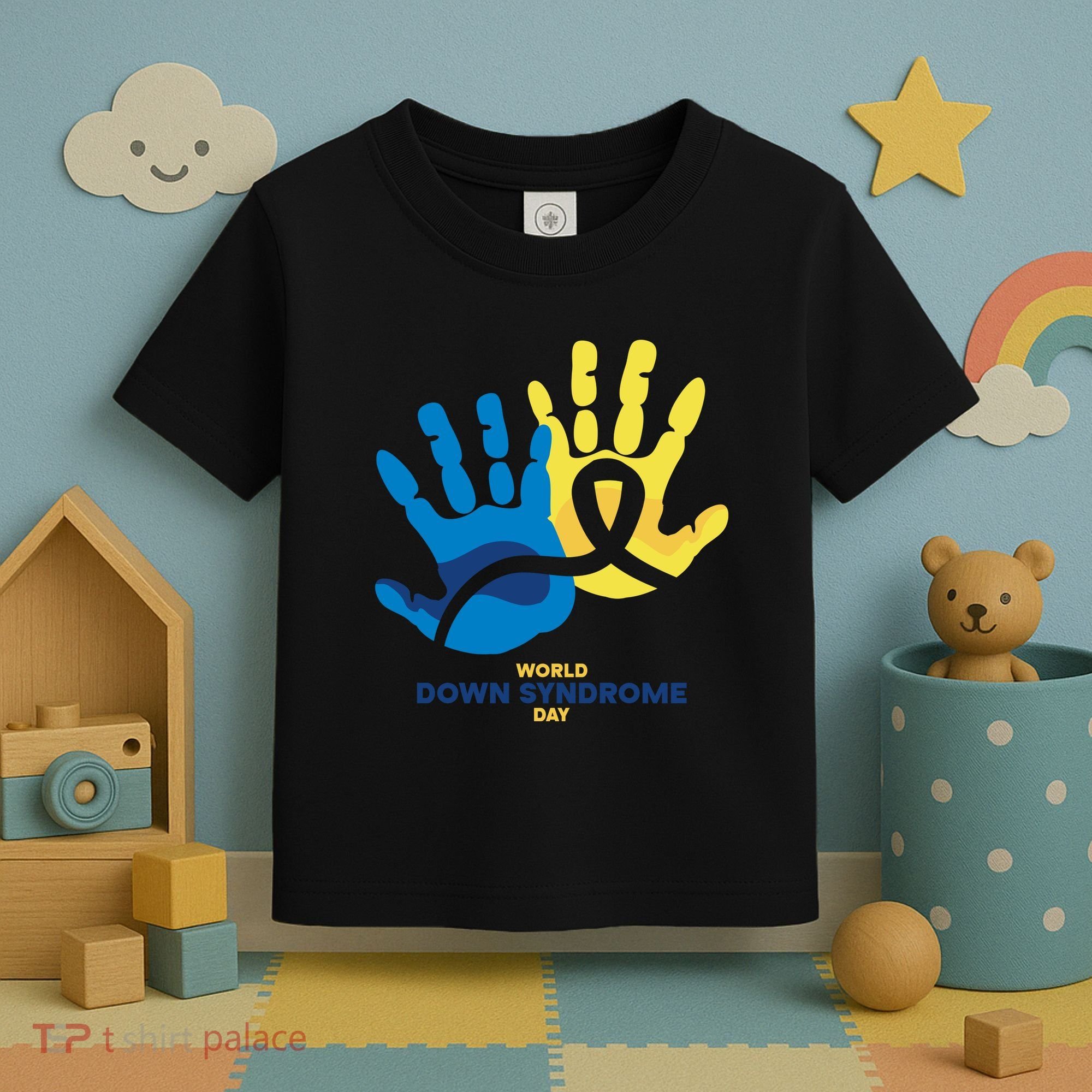 World Down Syndrome Day Handprint Awareness Toddler T-Shirt