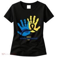 World Down Syndrome Day Handprint Awareness Women's T-Shirt thumb 0