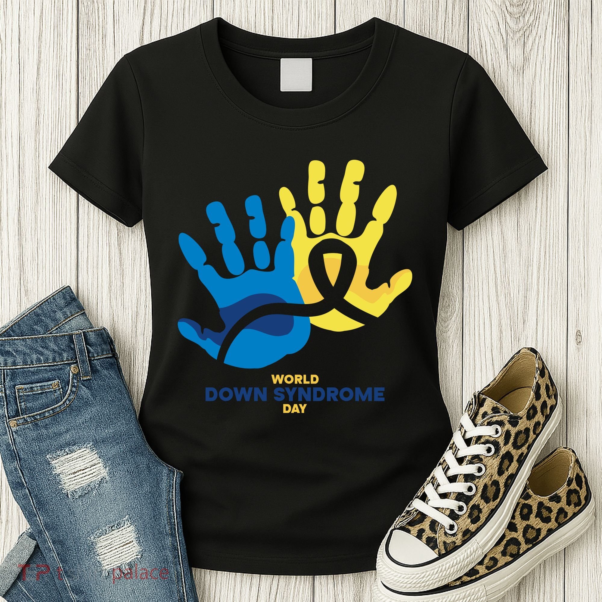 World Down Syndrome Day Handprint Awareness Women's T-Shirt