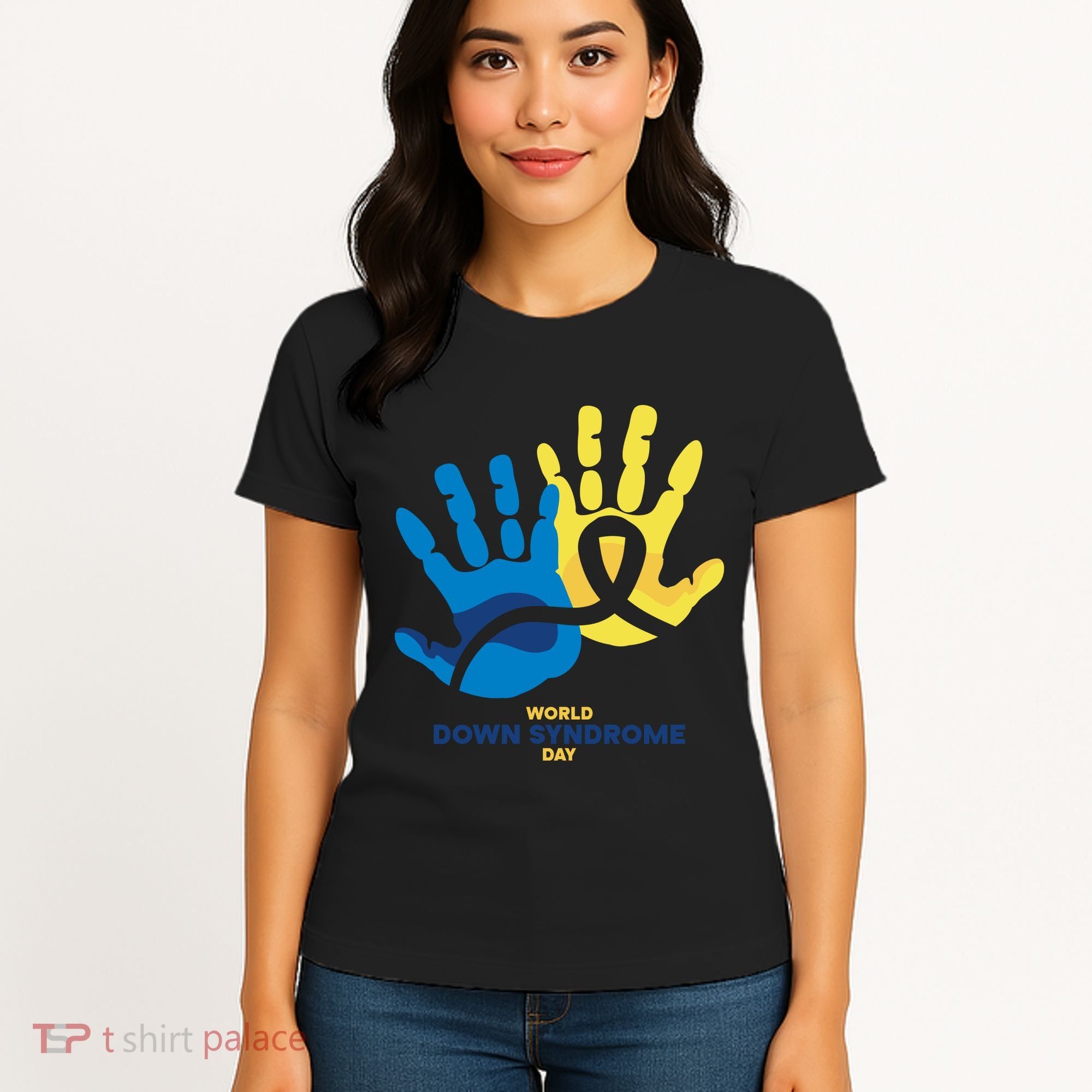 World Down Syndrome Day Handprint Awareness Women's T-Shirt