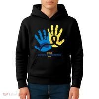 World Down Syndrome Day Handprint Awareness Kids Hoodie thumb 4