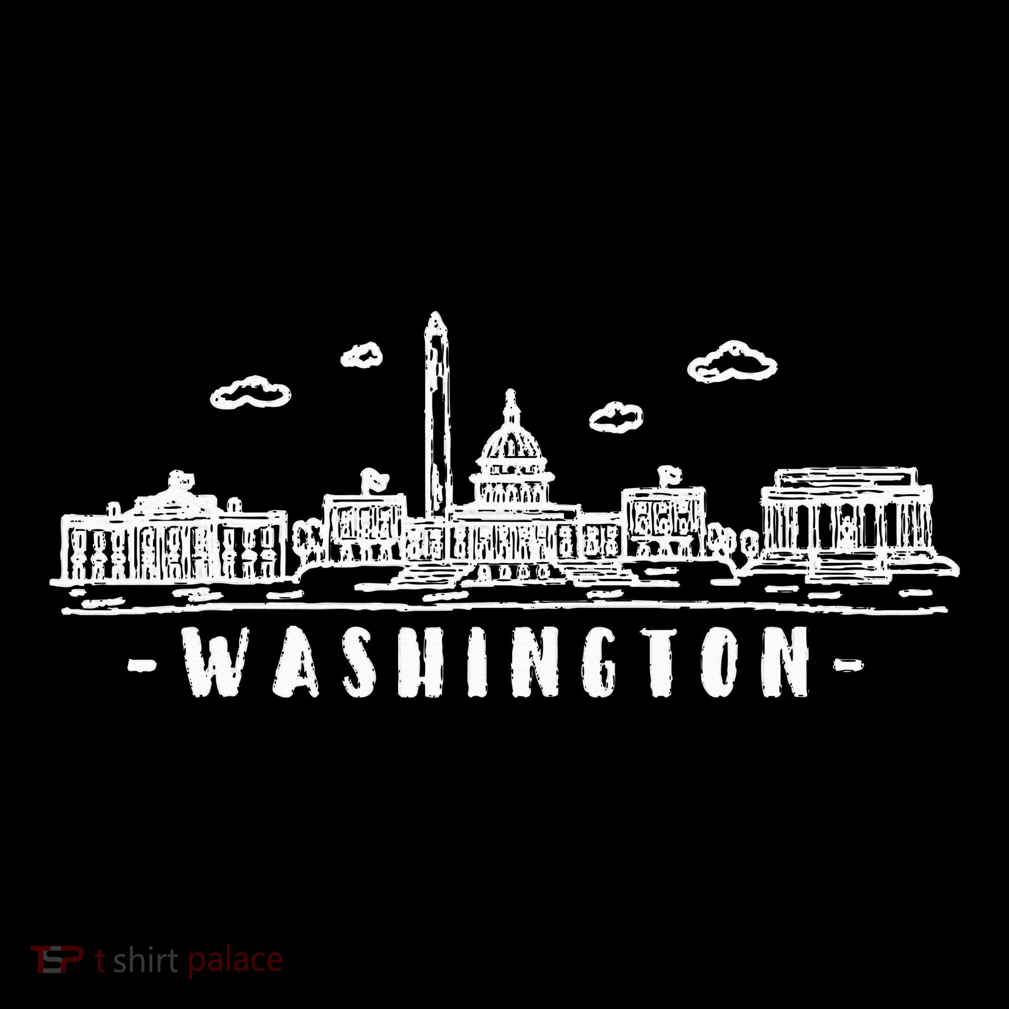 Washington Dc Skyline Button