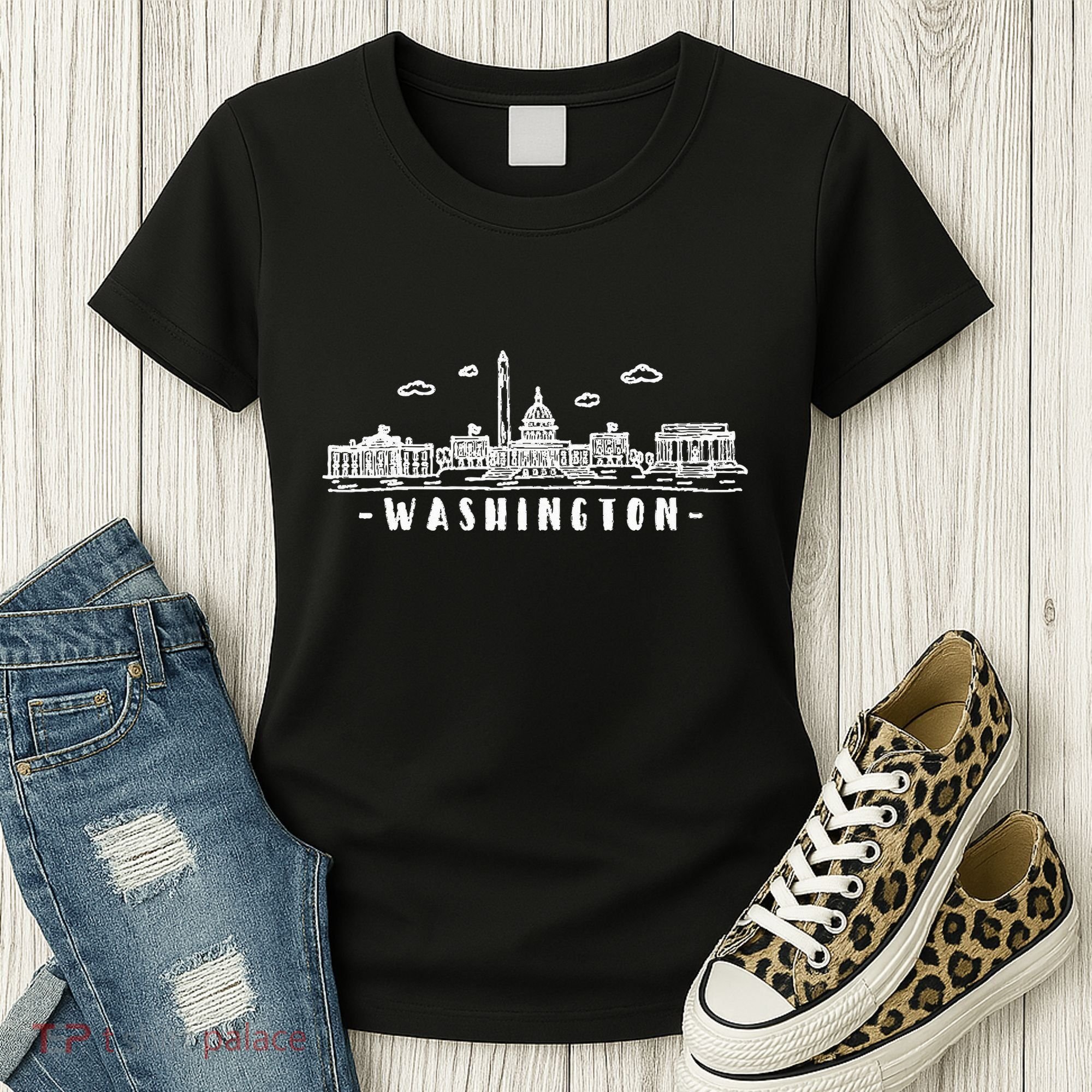 Washington Dc Skyline Women's T-Shirt