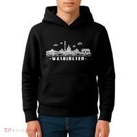Washington Dc Skyline Kids Hoodie thumb 4
