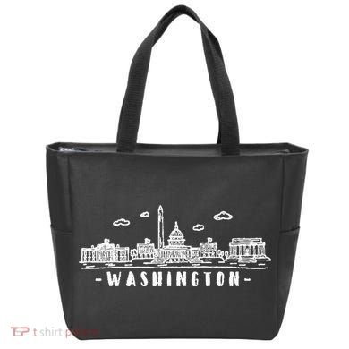 Washington Dc Skyline Tote Bag