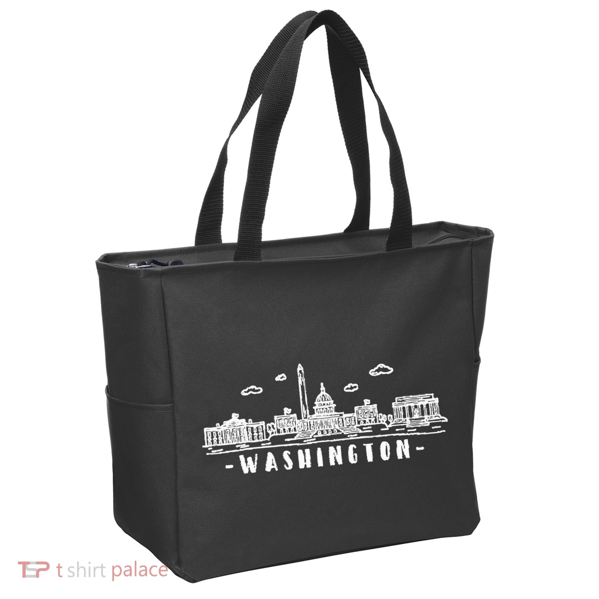 Washington Dc Skyline Tote Bag