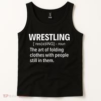 Wrestling Definition Shirt Funny Saying Wrestler Wrestling  Tank Top thumb 2