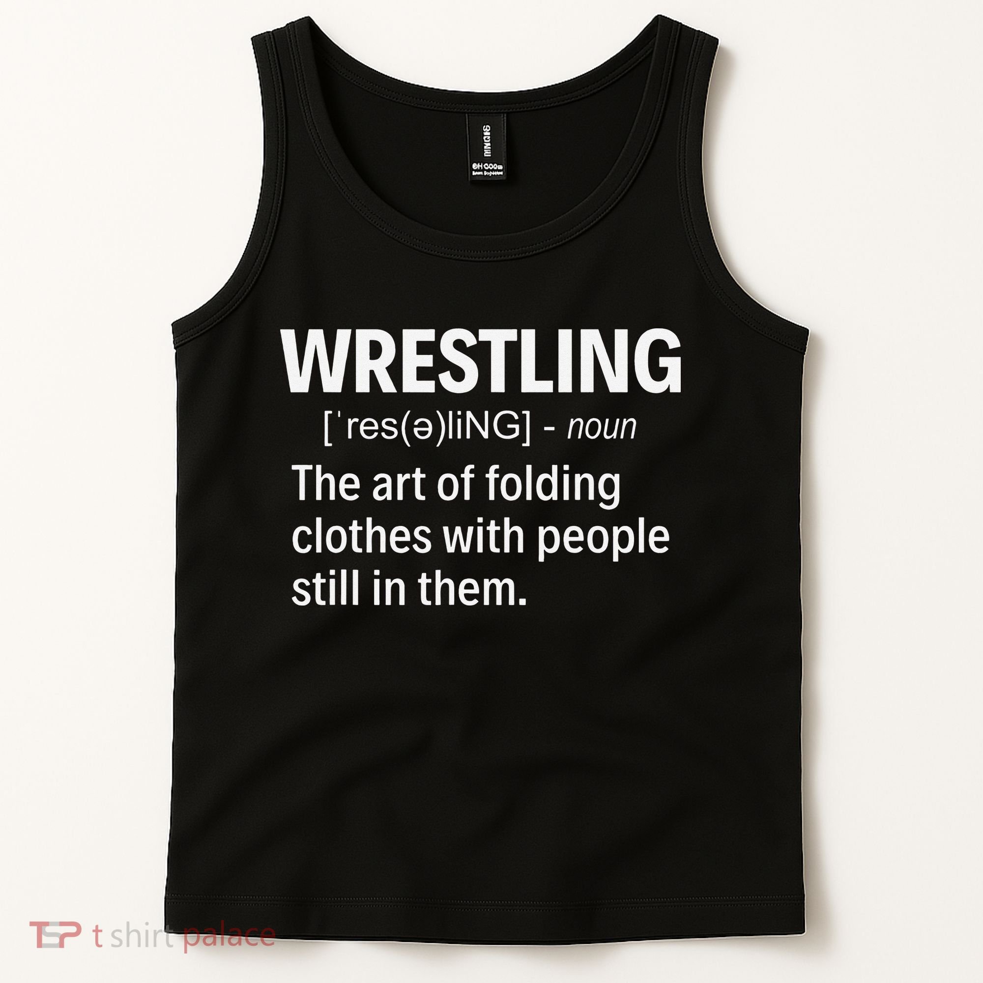 Wrestling Definition Shirt Funny Saying Wrestler Wrestling  Tank Top