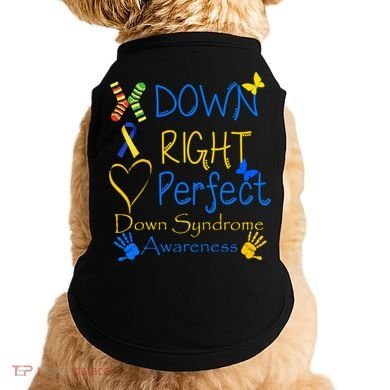 World Down Syndrome Day Awareness Socks Down Right Perfect Gift Doggie Tank