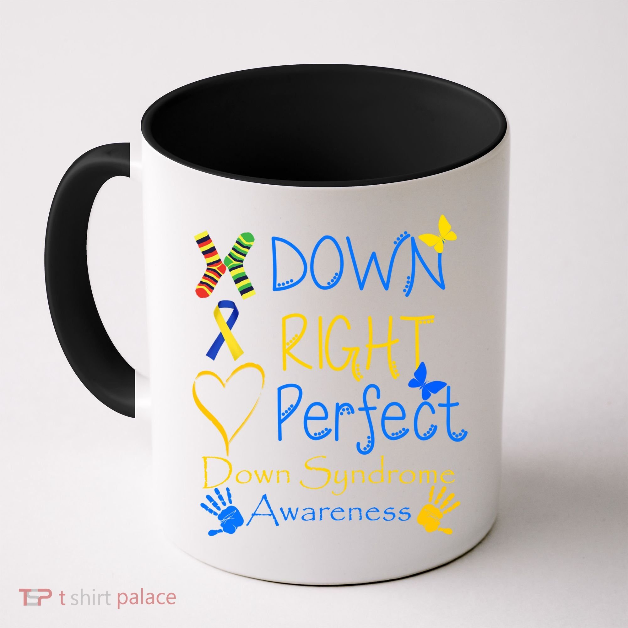 World Down Syndrome Day Awareness Socks Down Right Perfect Gift Coffee Mug