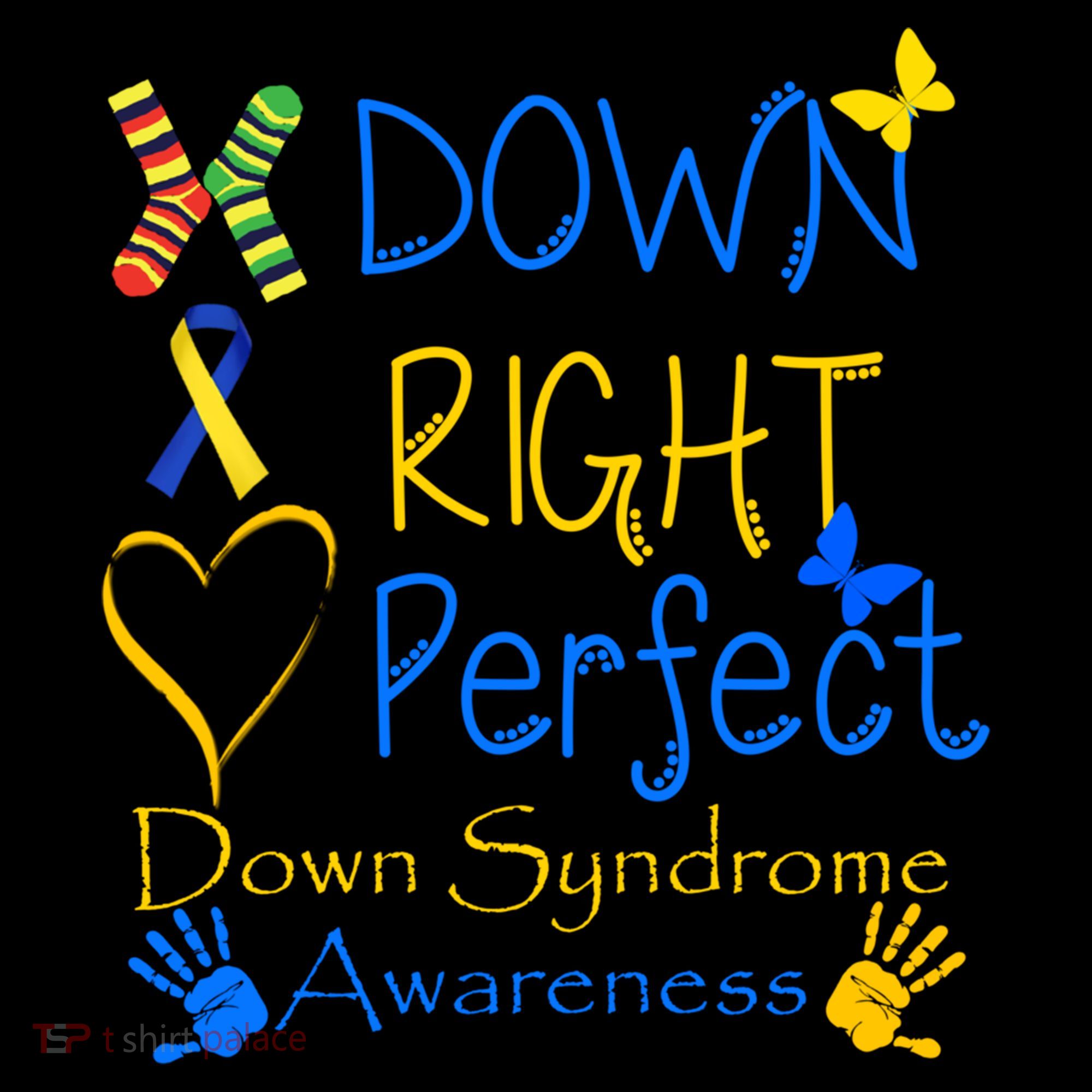 World Down Syndrome Day Awareness Socks Down Right Perfect Gift Women's Hoodie