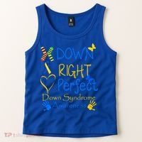 World Down Syndrome Day Awareness Socks Down Right Perfect Gift Tank Top thumb 2