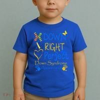 World Down Syndrome Day Awareness Socks Down Right Perfect Gift Toddler T-Shirt thumb 2