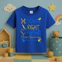 World Down Syndrome Day Awareness Socks Down Right Perfect Gift Toddler T-Shirt thumb 3