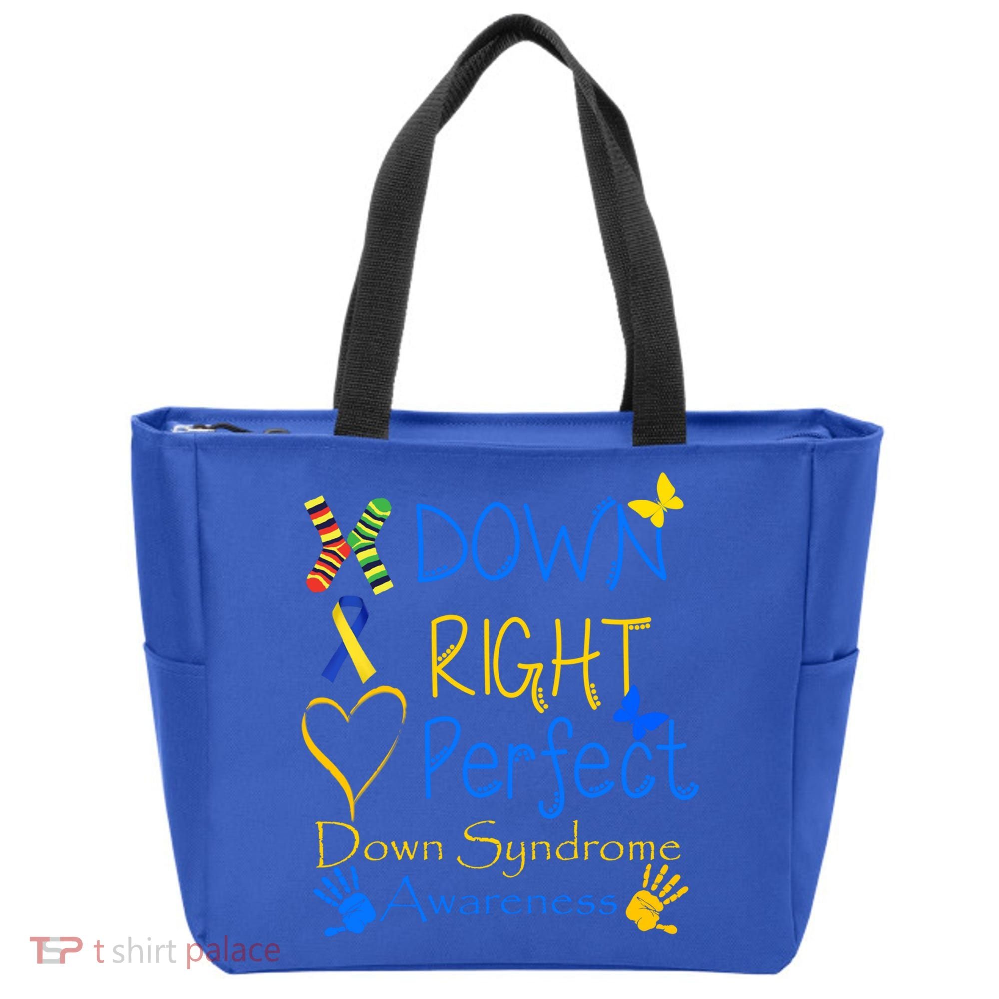 World Down Syndrome Day Awareness Socks Down Right Perfect Gift Tote Bag