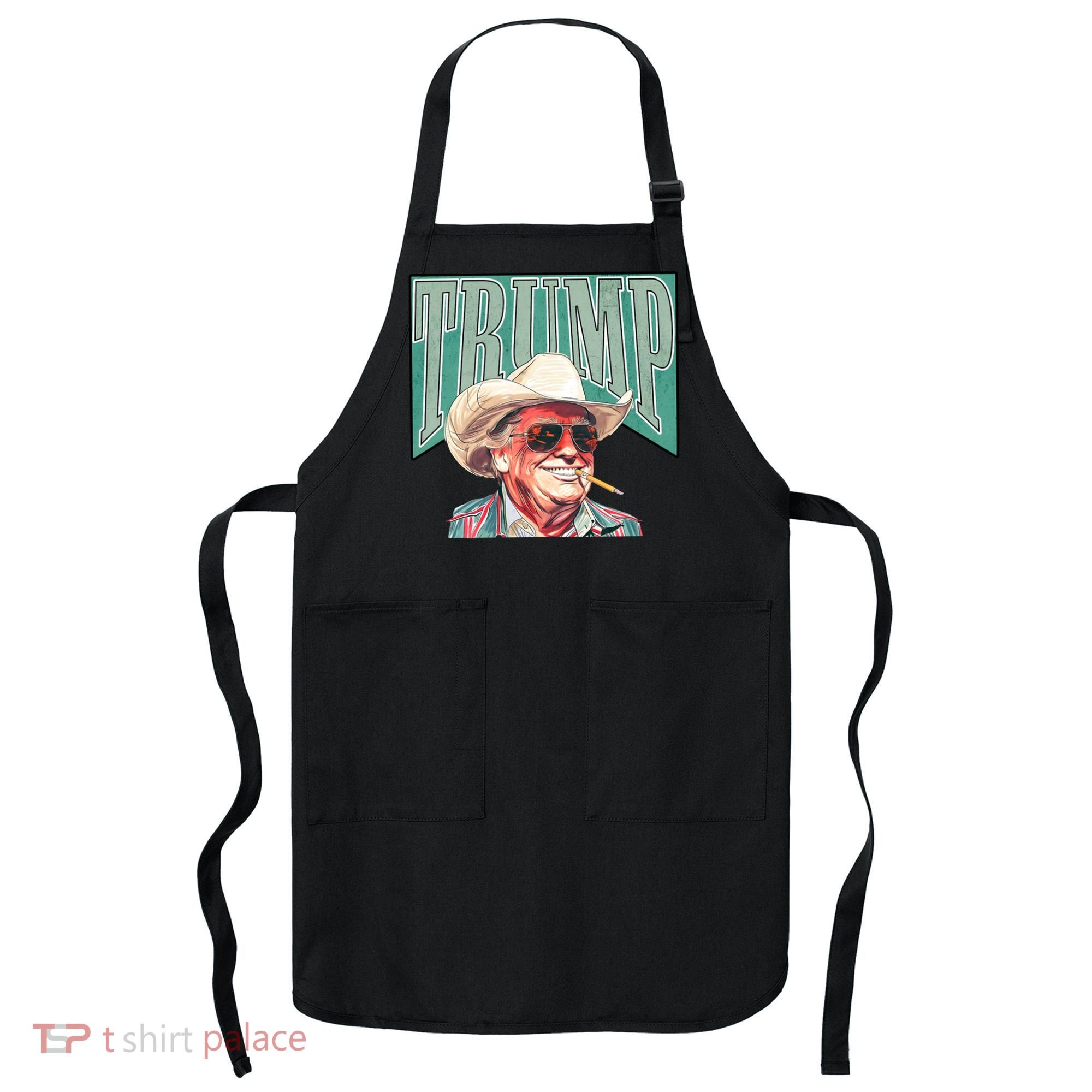 Western Donald Trump Cowboy Maga Apron
