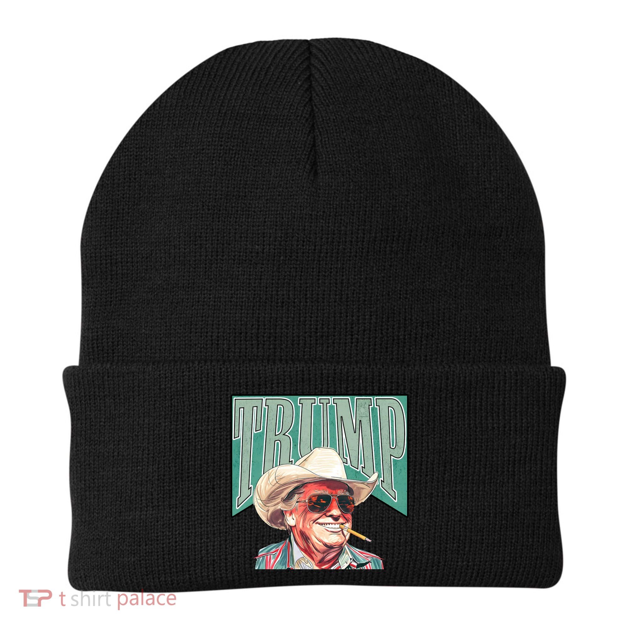 Western Donald Trump Cowboy Maga Beanie