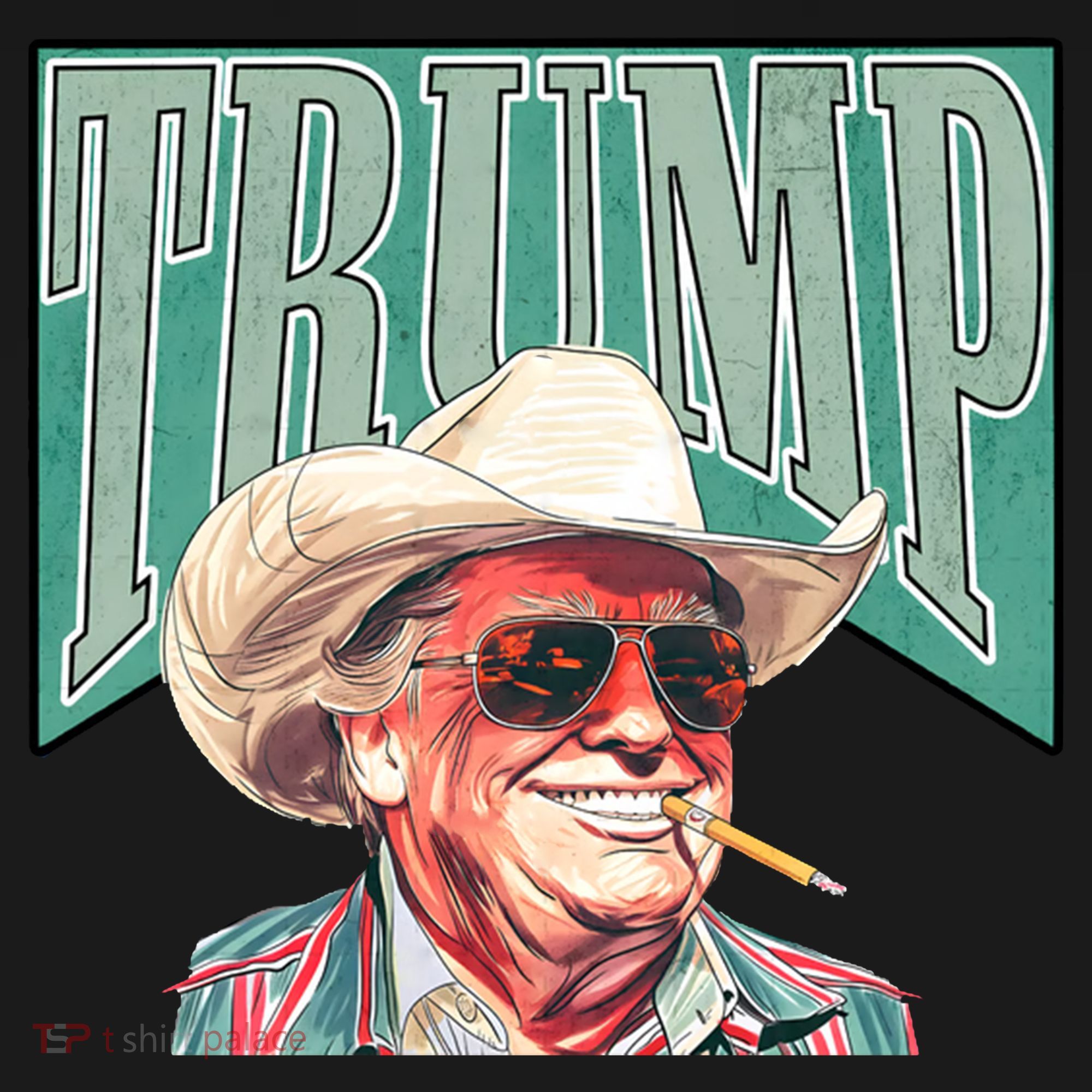 Western Donald Trump Cowboy Maga Women's Hoodie