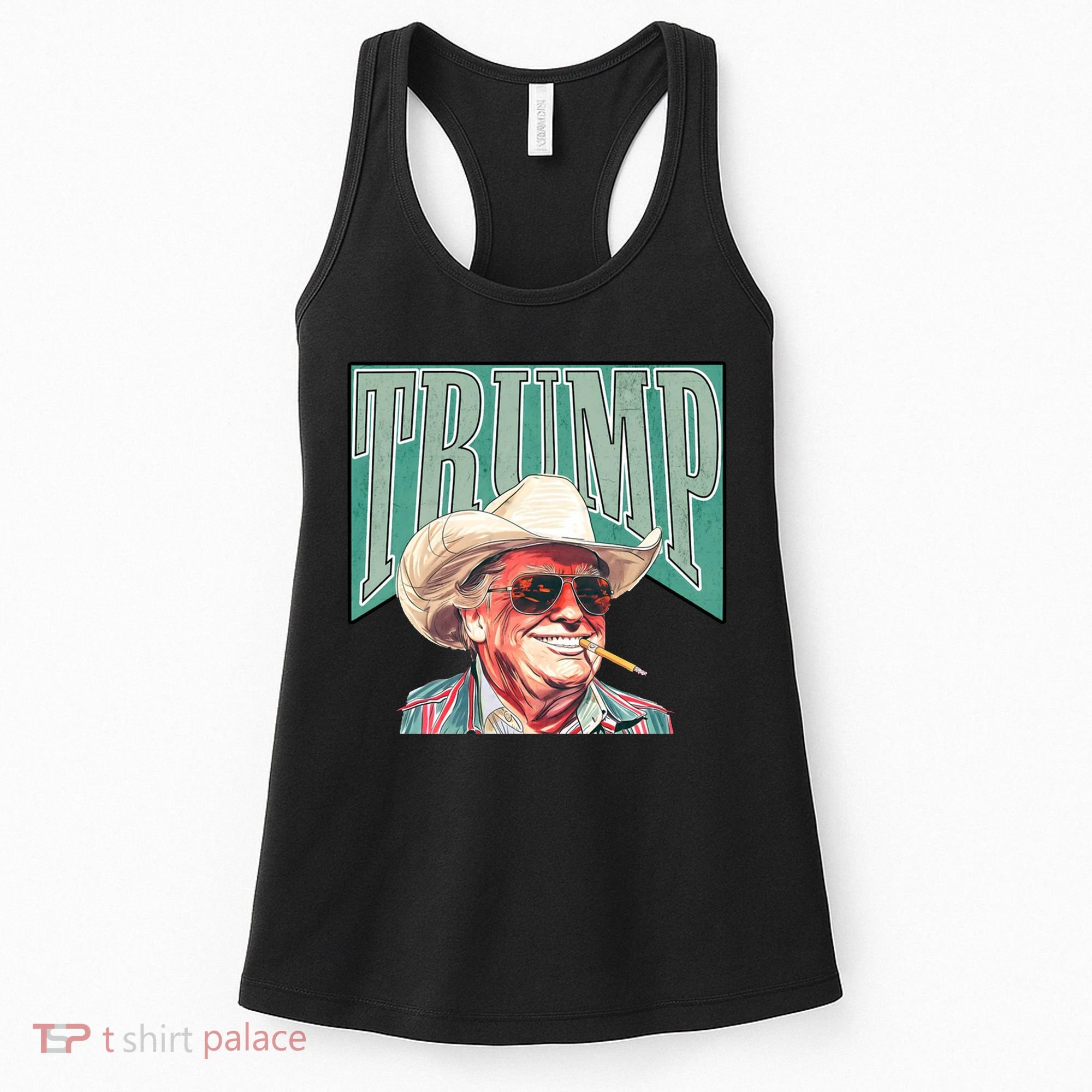 Western Donald Trump Cowboy Maga Women's Tank Top