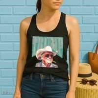 Western Donald Trump Cowboy Maga Women's Tank Top thumb 2