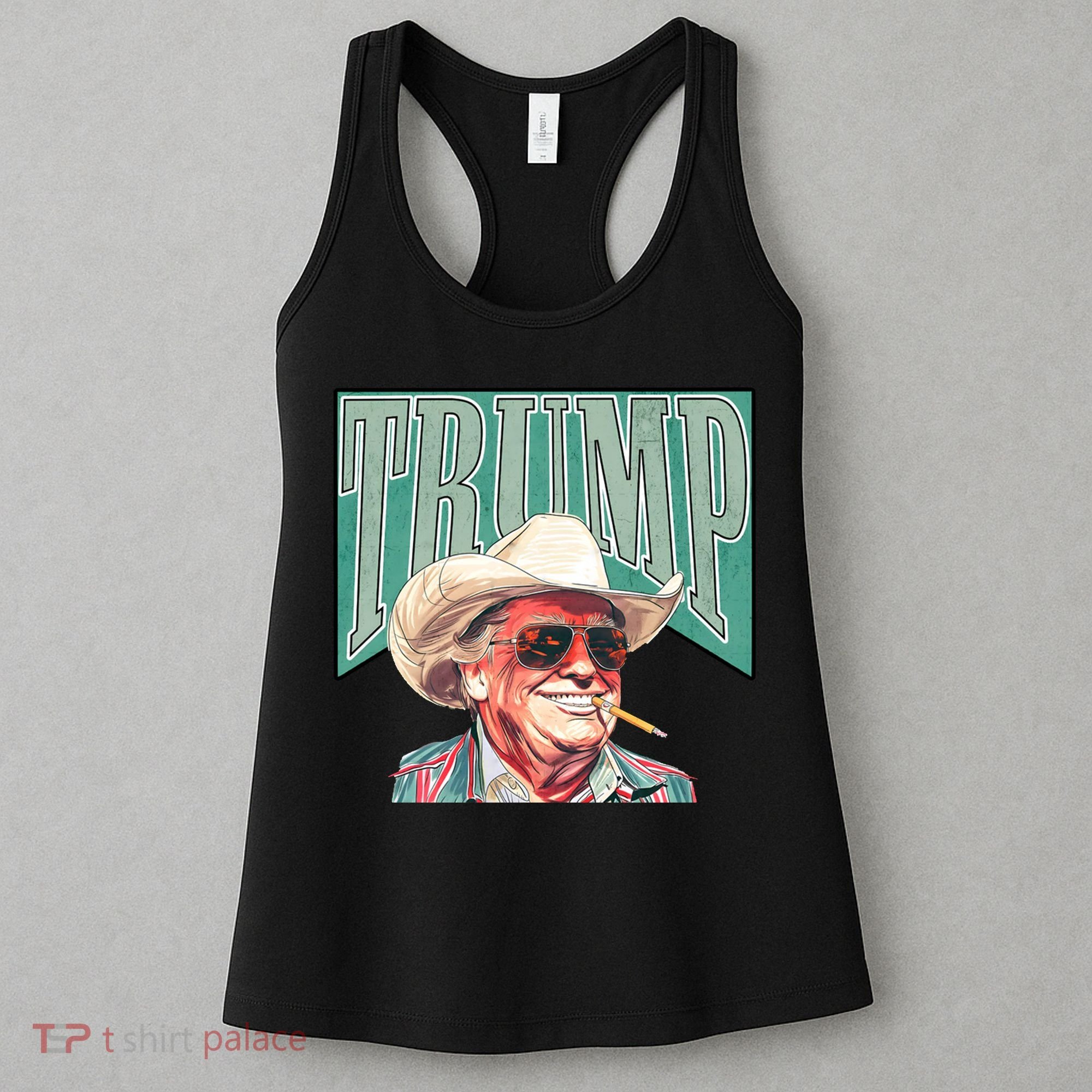 Western Donald Trump Cowboy Maga Women's Tank Top