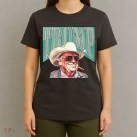 Western Donald Trump Cowboy Maga T-Shirt thumb 4