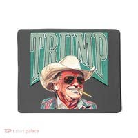 Western Donald Trump Cowboy Maga Mousepad thumb 0