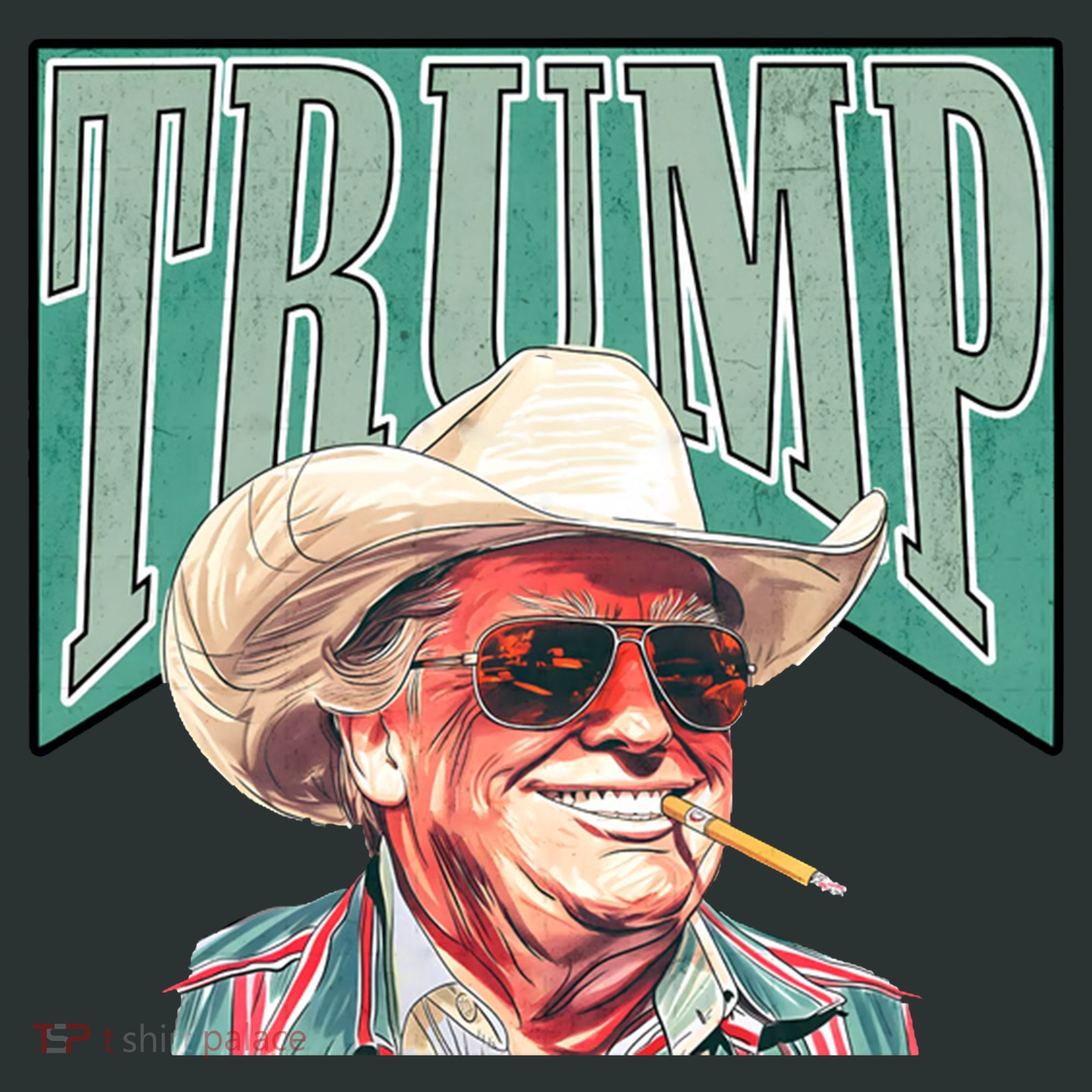Western Donald Trump Cowboy Maga Kids Sweatshirt