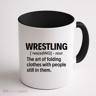 Wrestling Definition TShirt Coffee Mug back