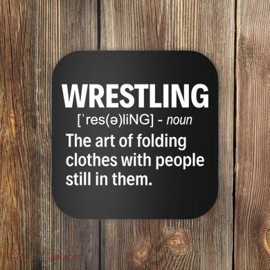 Wrestling Definition TShirt Coaster