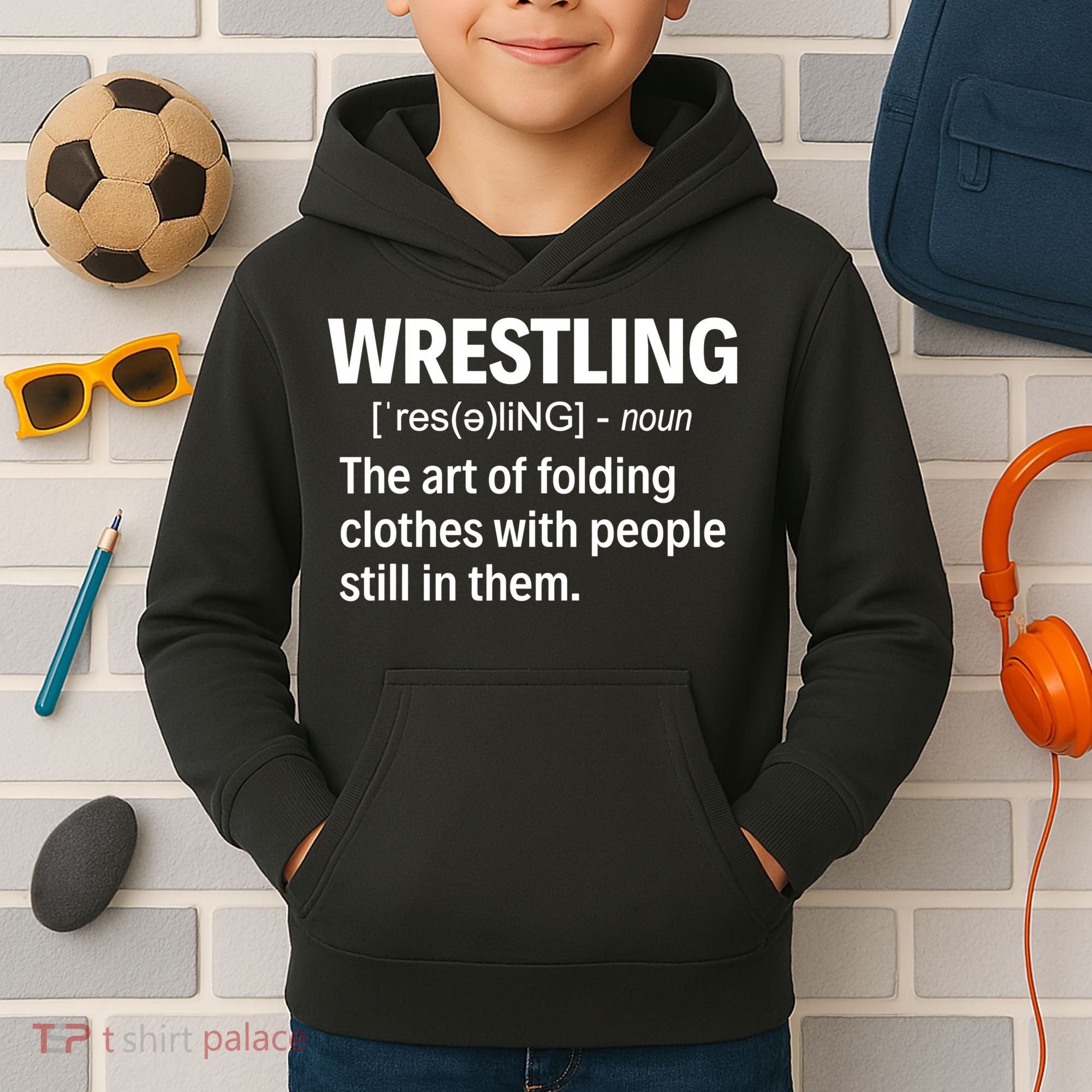 Wrestling Definition TShirt Kids Hoodie