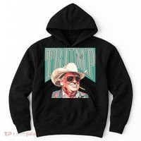Western Donald Trump Cowboy Maga Hoodie thumb 0
