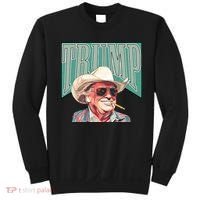 Western Donald Trump Cowboy Maga Sweatshirt thumb 0