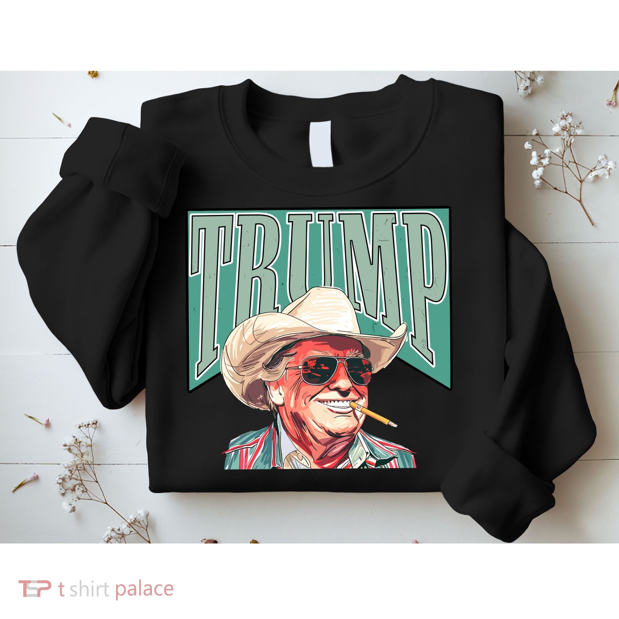 Western Donald Trump Cowboy Maga Sweatshirt