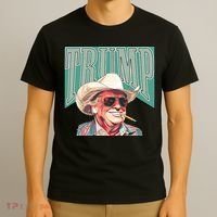 Western Donald Trump Cowboy Maga T-Shirt thumb 3