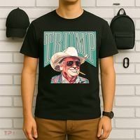 Western Donald Trump Cowboy Maga T-Shirt thumb 6