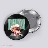 Western Donald Trump Cowboy Maga Button thumb 0
