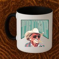 Western Donald Trump Cowboy Maga Coffee Mug thumb 2