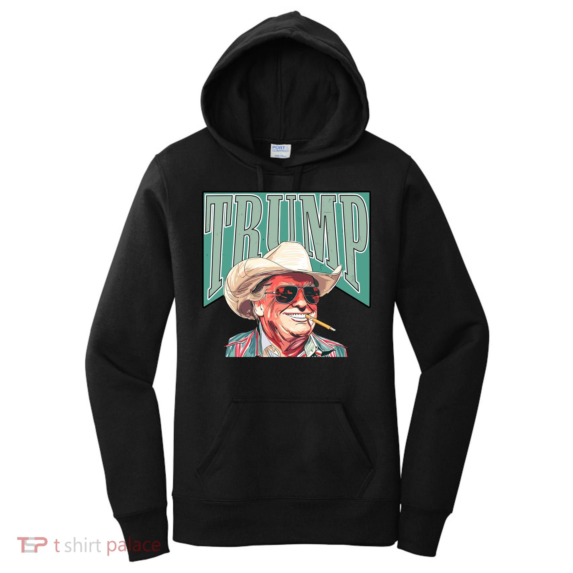 Western Donald Trump Cowboy Maga Women's Hoodie