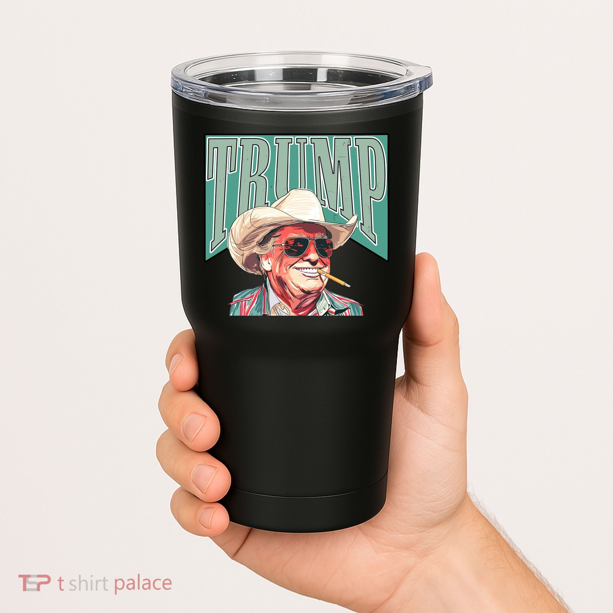 Western Donald Trump Cowboy Maga Tumbler