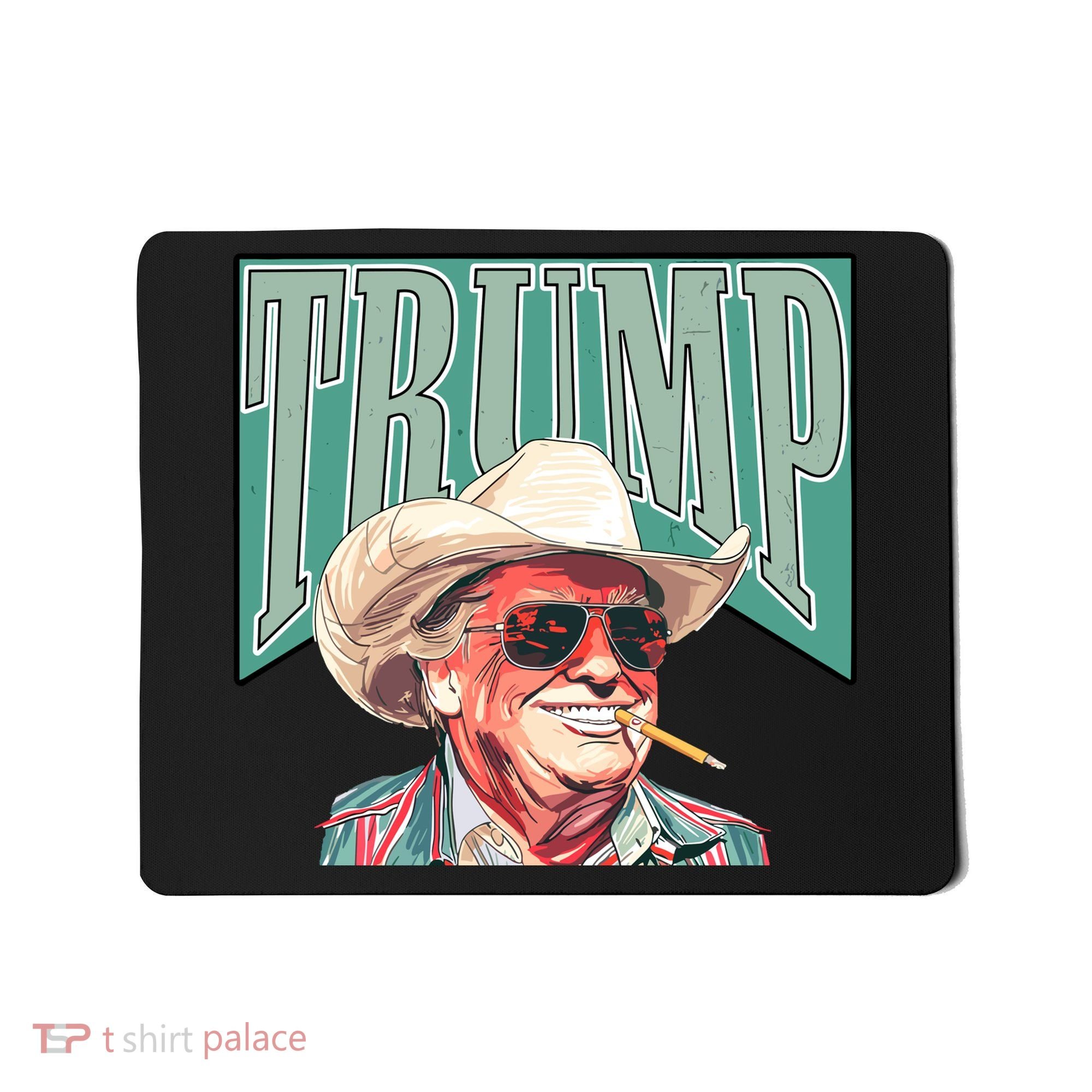 Western Donald Trump Cowboy Maga Mousepad