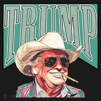 Western Donald Trump Cowboy Maga Women's Tank Top thumb 5