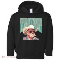 Western Donald Trump Cowboy Maga Toddler Hoodie thumb 0