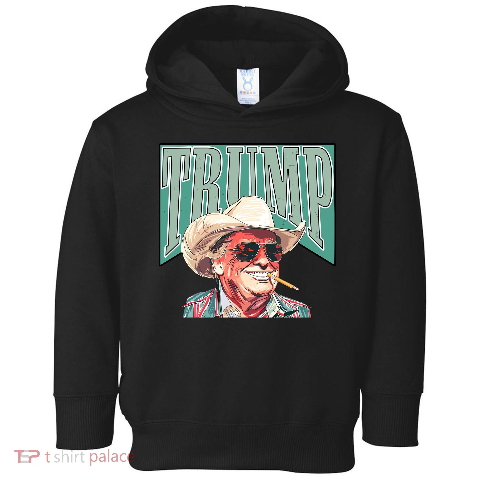 Western Donald Trump Cowboy Maga Toddler Hoodie