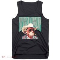 Western Donald Trump Cowboy Maga Tank Top thumb 0