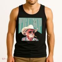 Western Donald Trump Cowboy Maga Tank Top thumb 3