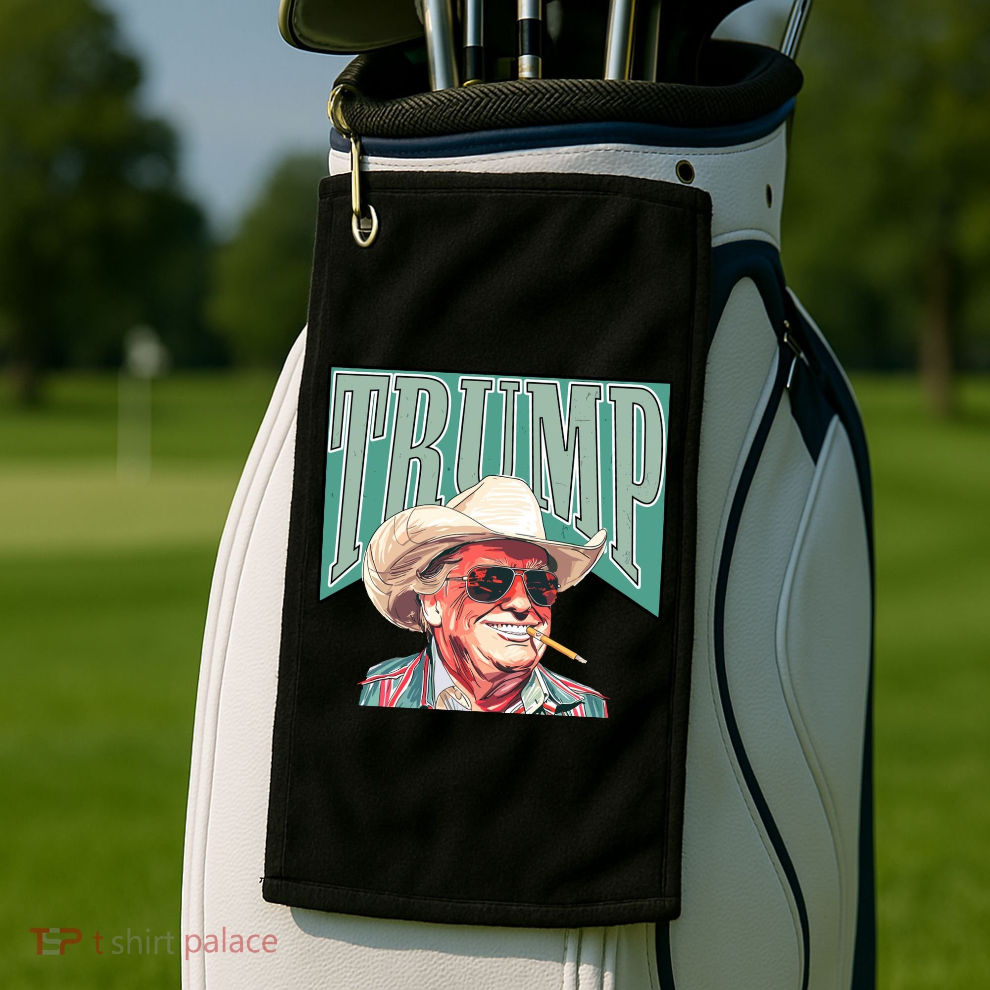 Western Donald Trump Cowboy Maga Golf Towel
